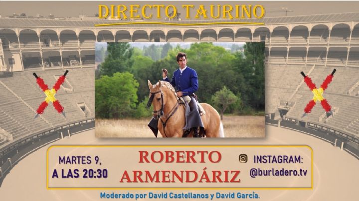 Roberto Armendariz en directo en Instagram