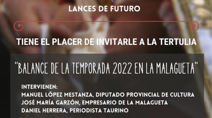 Lances de Futuro organiza una tertulia sobre la temporada taurina 2022