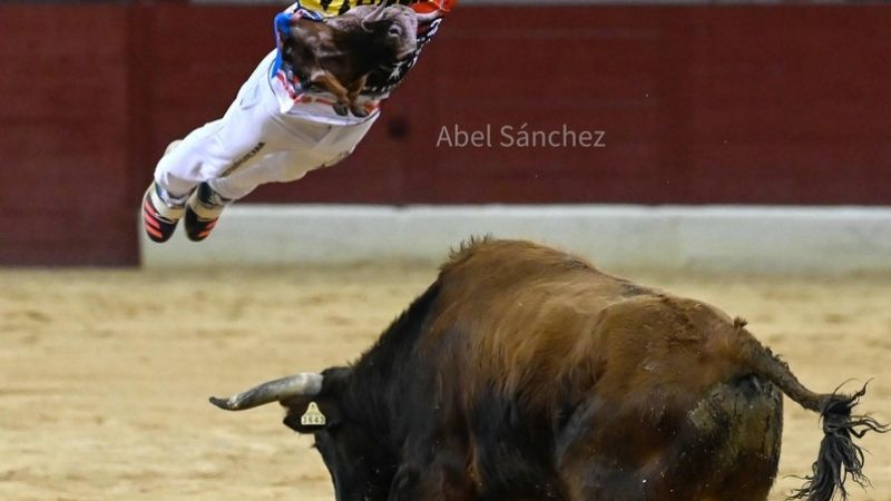 Villena celebra un espectacular concurso de recortadores con 2000 espectadores