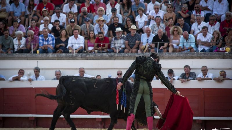 Aguado pone la distinción en la tarde al cortar una oreja