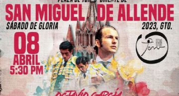 San Miguel de Allende programa una corrida de toros para el Sábado de Gloria