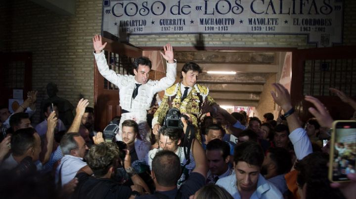 Roca Rey y Lagartijo Puerta Grande en los Califas