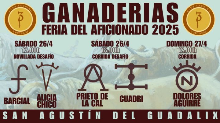 Anunciadas las ganaderías para al Feria del Aficionado 2025 en San Agustín de Guadalix