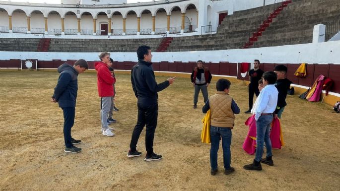 Víctor Puerto, profesor de toreo en Aracena