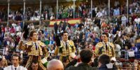 La terna a hombros en la cuarta de Salamanca