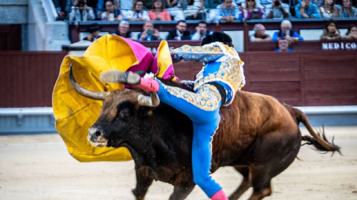 Víctor Hernández, cornada de 15 centímetros en el gemelo izquierdo