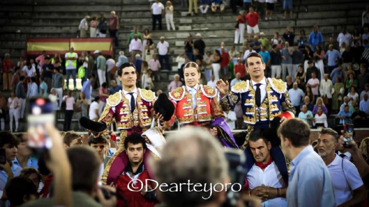 Manzanares, Aguado y Olga Casado a hombros ponen broche de oro en Sanse